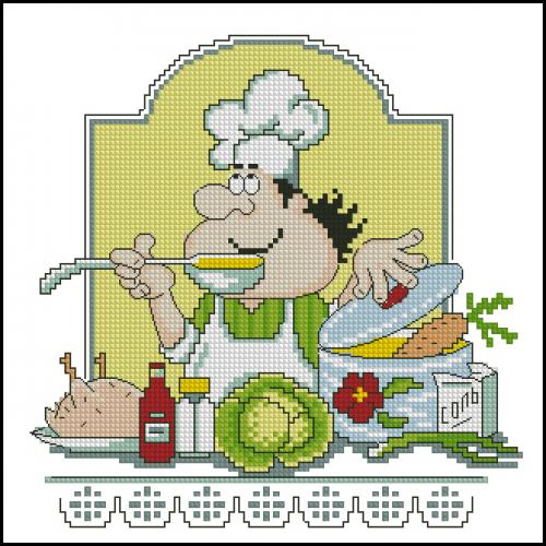Кулинарный техникум - вышивка крестом