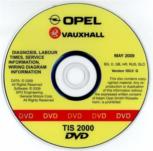 Opel TIS 2000 RUS/ENG v103.0 (05/2009)