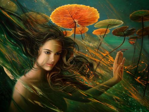 Обои для рабочего стола (Fantasy girl)